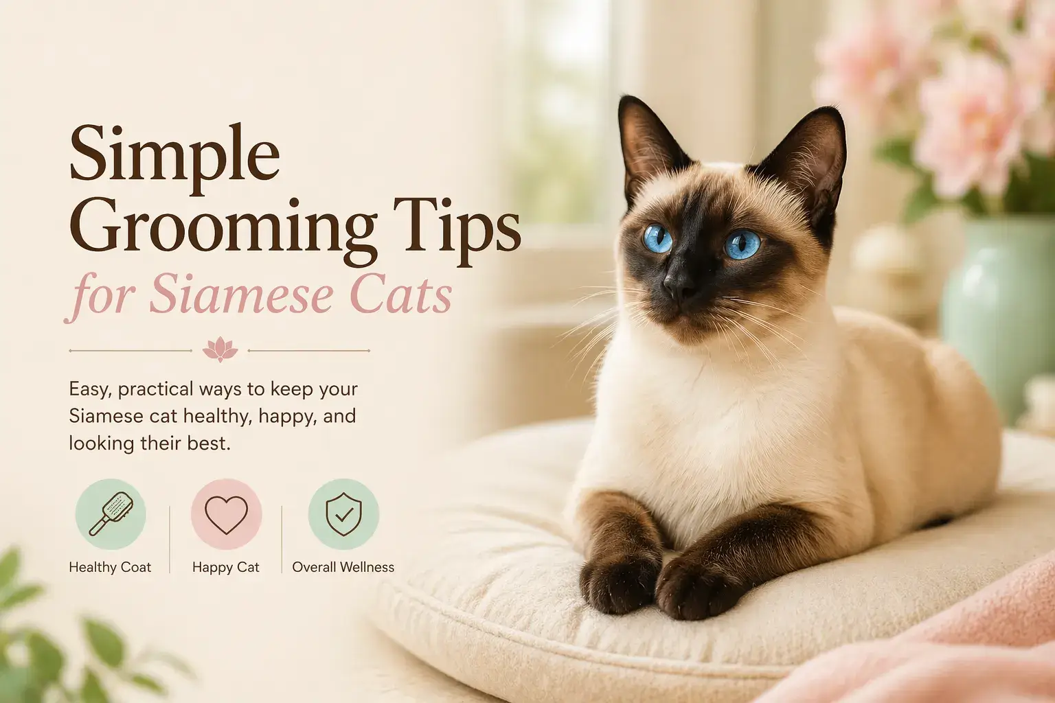 Simple Grooming Tips for Siamese Cats Simple Grooming Tips for Siamese Cats