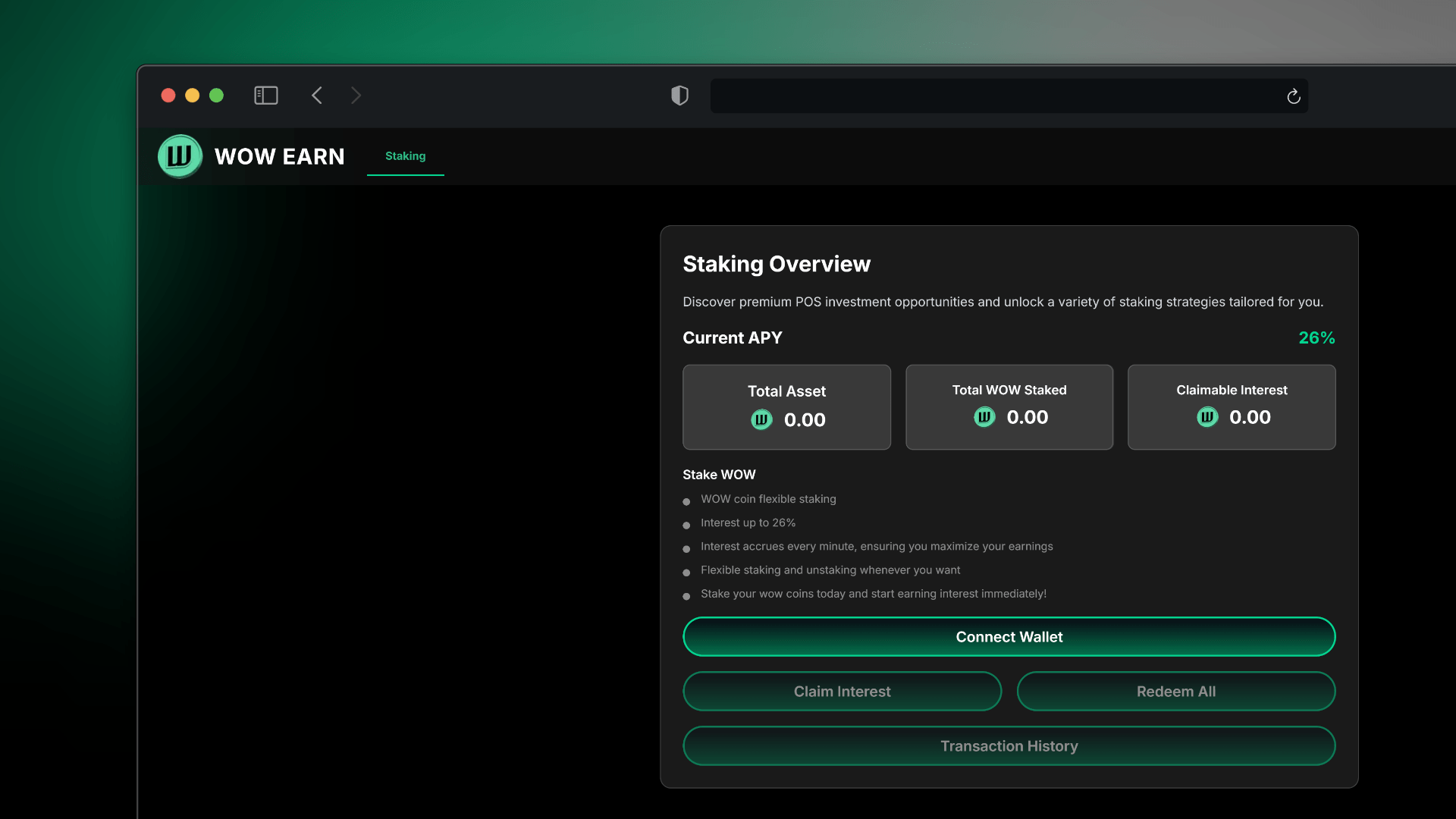 WOW Staking